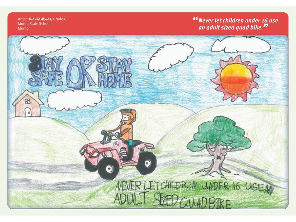 Farm safety calendar competition winners from Wide Bay congratulated